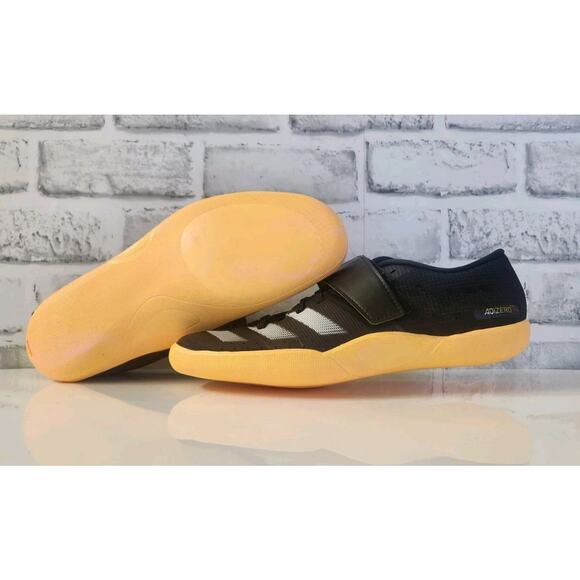 Adidas Adizero Throws Track & Field ID2899 Black White Yellow Men Sz 7 - Picture 1 of 6